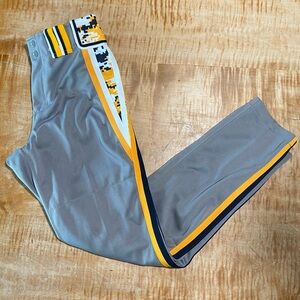 Boombah Youth H-Series Venom Camo Steel Body with Navy and Gold Baseball Pants